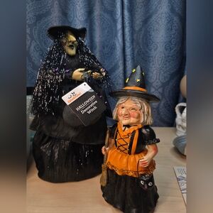 Pair Of Walmart VTG Style Decorative Witch Decor